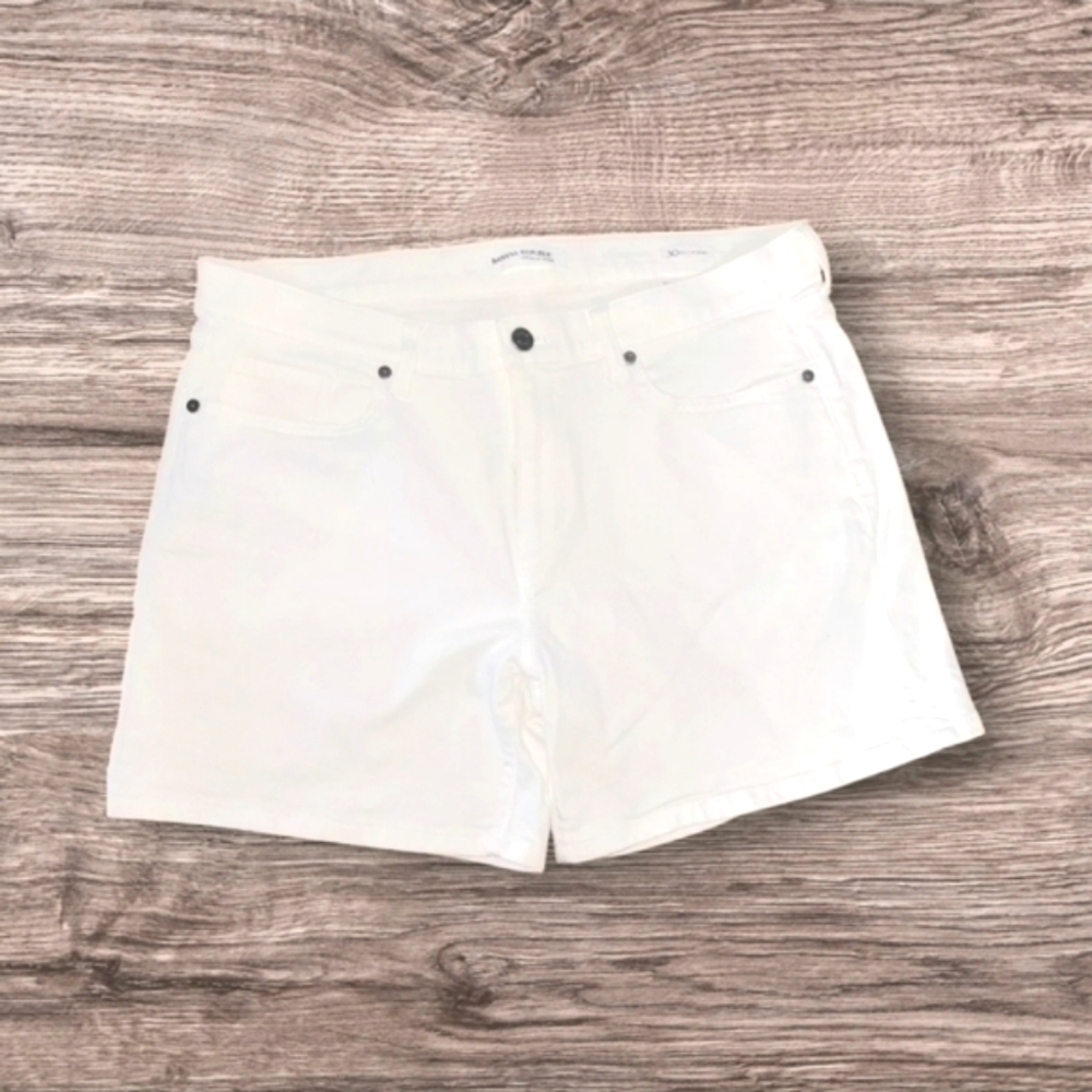 Women's White Jean Casual Shorts